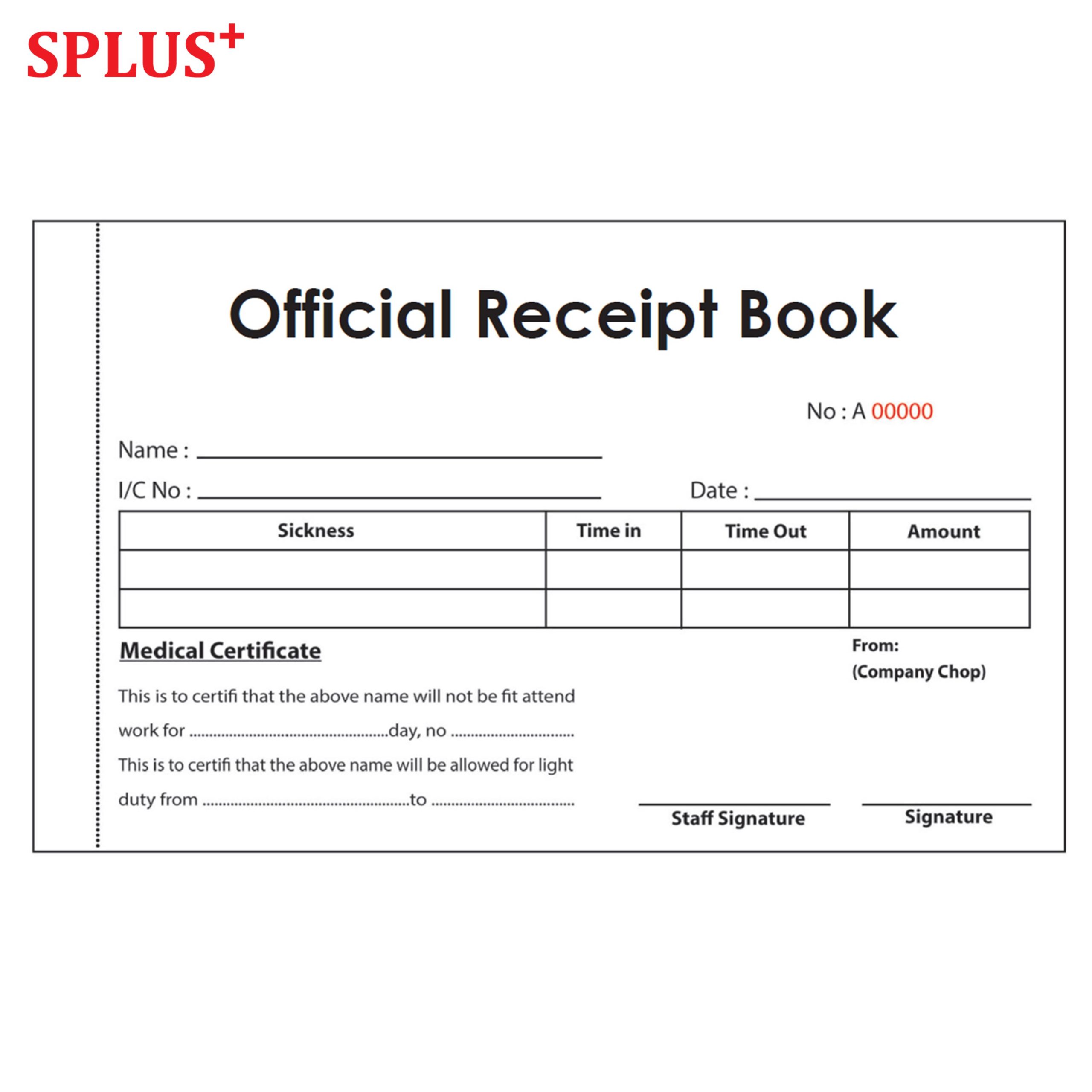 Template How To Fill Out A Receipt Book